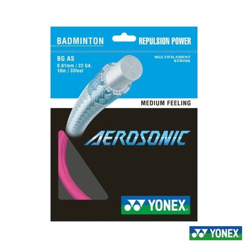 YONEX STRING BG AeroSonic Bright Pink Color Single Package 10M