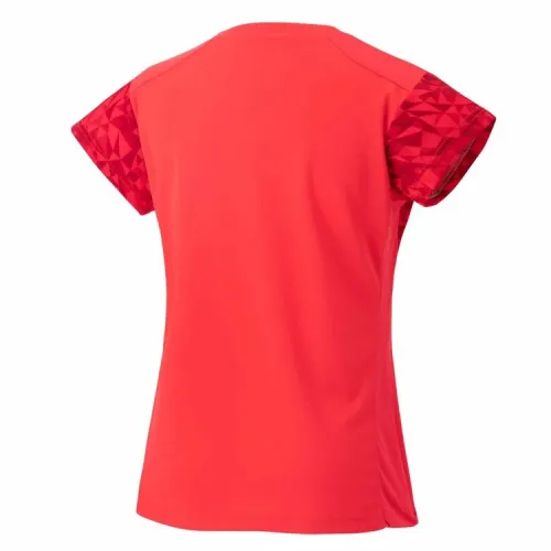 YONEX Japan National Team Womens Crew Neck Shirt 20750 EX Shine Red