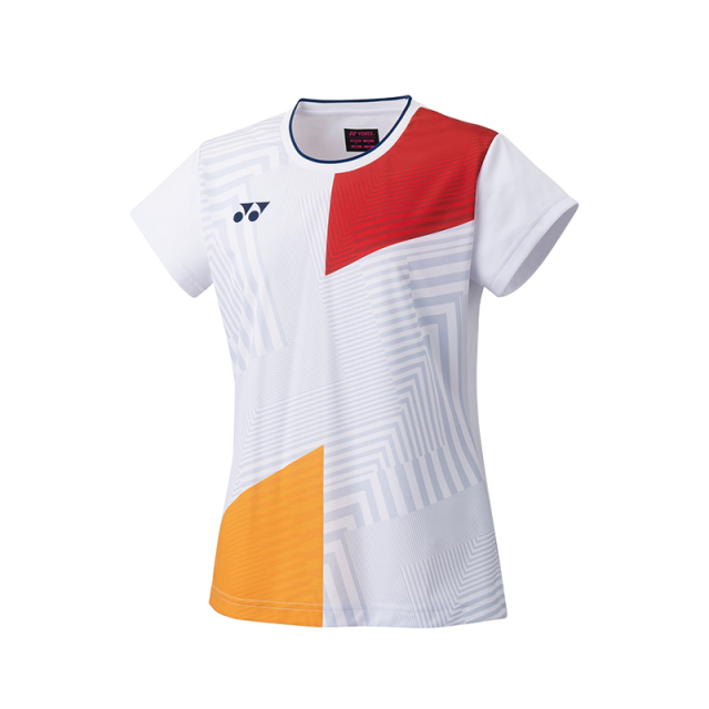 YONEX 2023 Chinese National Team 20714EX Womens Crew Neck Shirt-White (Replica)