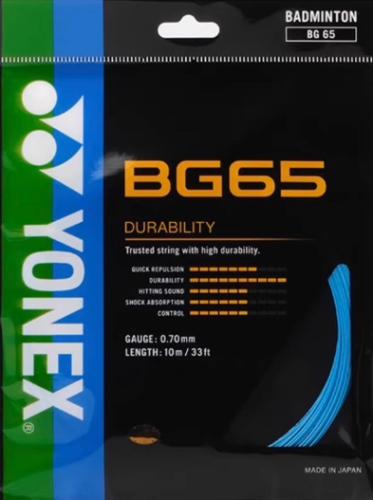 YONEX STRING BG65 Turquoise Single Package 10M