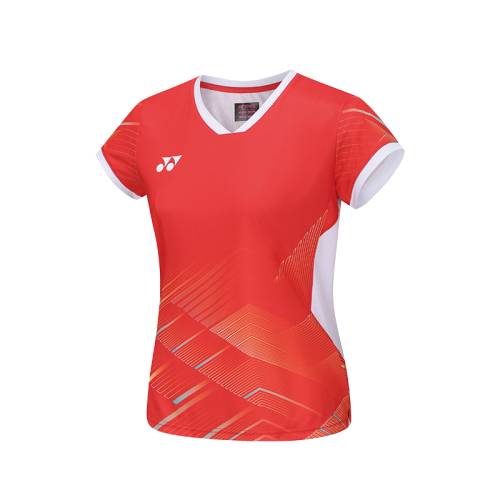 YONEX 2023 China National Team Womens Crew Neck Shirt 20791EX-Clear Red