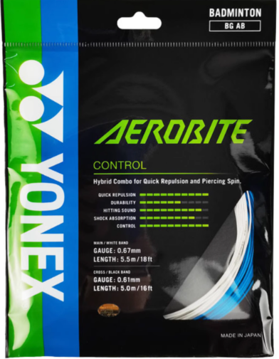 YONEX STRING BG AeroBite White/Blue 10M Single Package