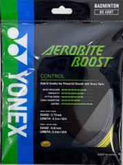 YONEX STRING BG Aerobite Boost Dark Grey/Yellow 10M Single Package