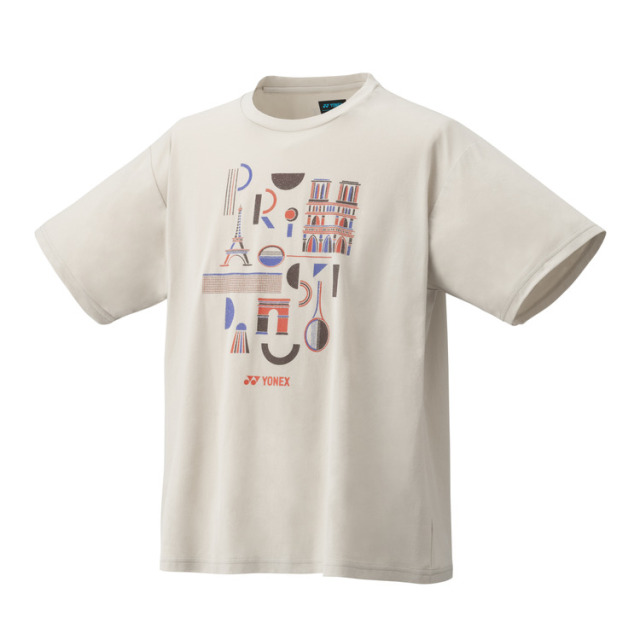 Yonex Olympic T-shirt YOB23200EX Unisex for Paris Oatmeal Color