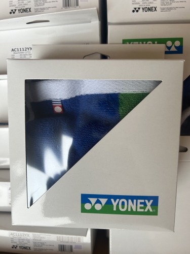 YONEX AC1112YX Slim Sports Towel - Blue/Green (20cm*100cm) made in Japan