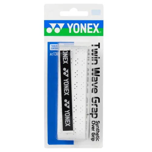 YONEX Twin Wave Grip (AC139EX)-White Color Single Package