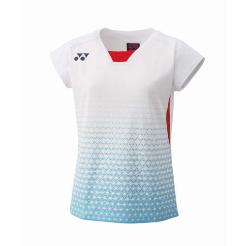 YONEX 2024 Womens Crew Neck Shirt Japan National Team 20824YX-White Color Delivery Free