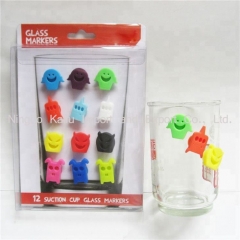 Silicone Wine Glass Bottle Drink Cup Marker Tags Personal Marker