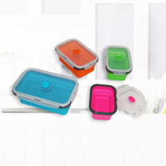 Set Of 4 Small And Large Collapsible Meal Prep Container