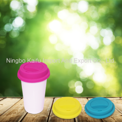 Silicone Round Shaped Resuable Sealed Mug Lid Tea Coffee Cup Cover