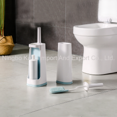 Toilet Brush and Holder Toilet Soft Cleaner Brush With Caddy