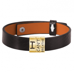 2021 Classic Stainless Steel Charms Leather Bracelet For Men