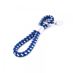 European & American Popular Nylon Rope Stainless Steel Keychain