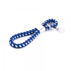 European & American Popular Nylon Rope Stainless Steel Keychain