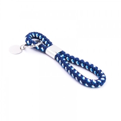 European & American Popular Nylon Rope Stainless Steel Keychain