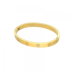 Luxury Brand Top Quality Bling Crystal Stainless Steel Bangle