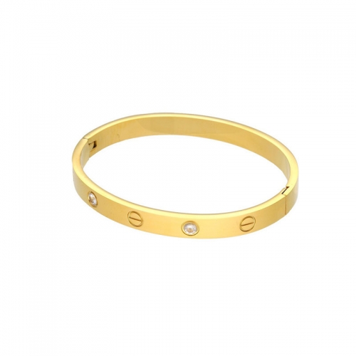 Luxury Brand Top Quality Bling Crystal Stainless Steel Bangle
