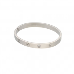 Luxury Brand Top Quality Bling Crystal Stainless Steel Bangle