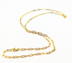 Gold Jewelry Fine Jewelry Stainless Steel Women Link Chain Necklace INS Fashion Gold Necklace
