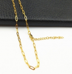 Gold Jewelry Fine Jewelry Stainless Steel Women Link Chain Necklace INS Fashion Gold Necklace
