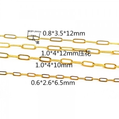 Gold Jewelry Fine Jewelry Stainless Steel Women Link Chain Necklace INS Fashion Gold Necklace