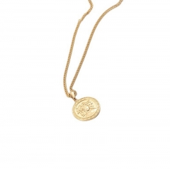 STOCK Personalized Top Sale Stainless Steel 18K Gold PVD Plated Medusa Necklace