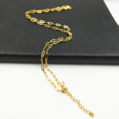Gold Jewelry Fine Jewelry Stainless Steel Women Link Chain Necklace INS Fashion Gold Necklace