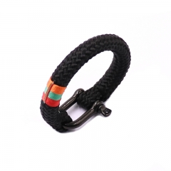 2021 Factory Directly Sale Trendy Unisex Black Rope Bracelet