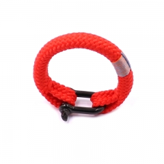 2021 Top Selling Lucky Red Rope Bracelet with Black Plated U Clasp