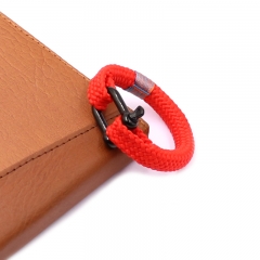 2021 Top Selling Lucky Red Rope Bracelet with Black Plated U Clasp
