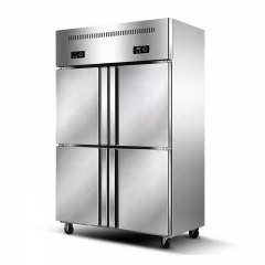 4 Doors Commercial Freezer Refrigeration For Hotel Kitchen