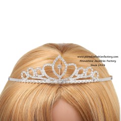 Small Girl Tiara Crown Rhinestone Headband Headpiece-LH0172