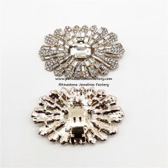 1 Pair Zinc Alloy Rose Gold Crystal Shoe Clips-sc0015