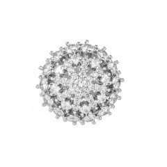 19mm Delicate Cubic Zirconia Crystal Brooch and Button Cheap Wholesale