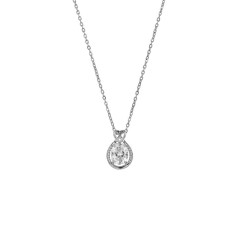 Teardrop shape cubic zirconia crystal pendant necklace wholesale