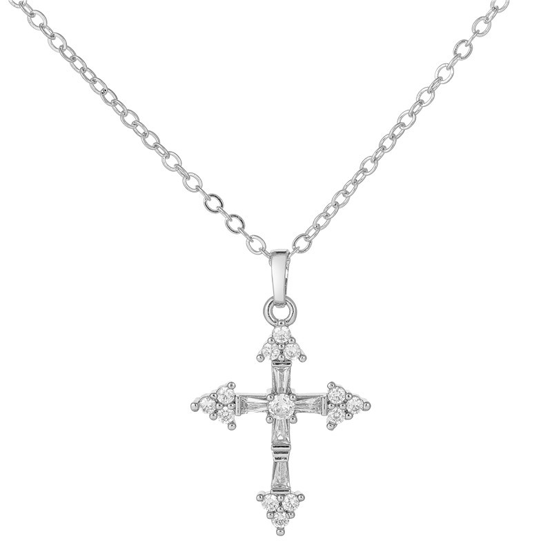 Arrowhead designs Cross Rhinestone Pendant Necklaces Wholesale