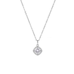 cubic zirconia dainty pendant necklace wholesale