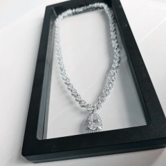 Big necklace plastic jewelry box wholesale