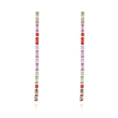 Colorful Cubic Zirconia Dangling Earrings Wholesale