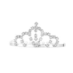 Silver Crystal Small Crown Comb Tiara Fairy For Girl Rhinestone Hair Accessories wholesale
