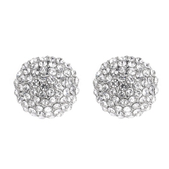 IR Crystal Rhinestone Ball Shape Studs Earrings Jewelry Wholesale
