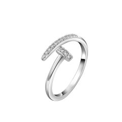IR Nail Design Cubic Zirconia Engagement Ring Wholesale