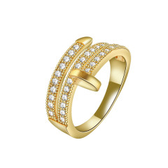 IG 3 Layer Shiny Cubic Zirconia Engagement Ring Wholesale