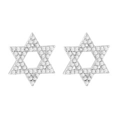 IR Star Shape Cubic Zirconia Crystal Studs Earrings for Cheap Wholesale