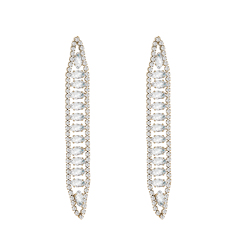 Delicate Cubic Zirconia Crystal Dangling Earrings for Cheap Wholesale