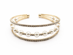 IG Pearl Rhinestone Bracelet Cheap Bridesmaid Jewelry Wholesale