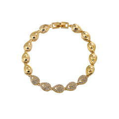 IR Teardrop Shape Cubic Zirconia Tennis Bracelet Rhinestone Wholesale