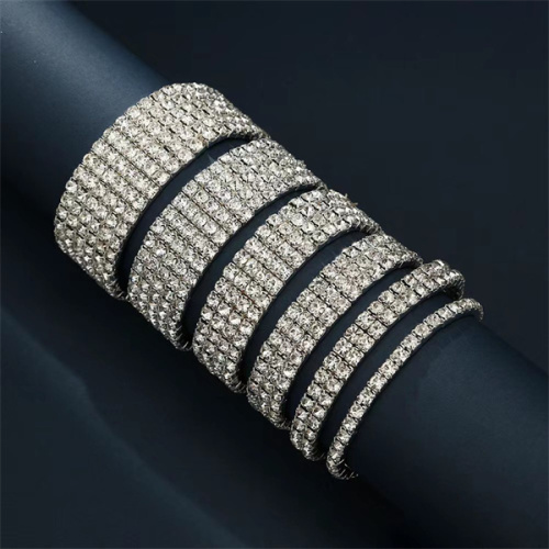 Wholesale Rhinestone Choker Bracelet Ring Set - Paradise Jewelry for Women