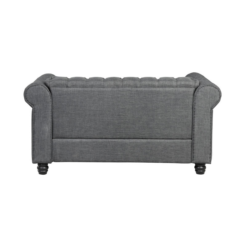 Chesterfield Furniture Sets Loveseat for Living Room - Grey