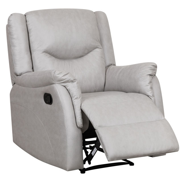Recliner Chair Soft Suede Reclining Sofa - White